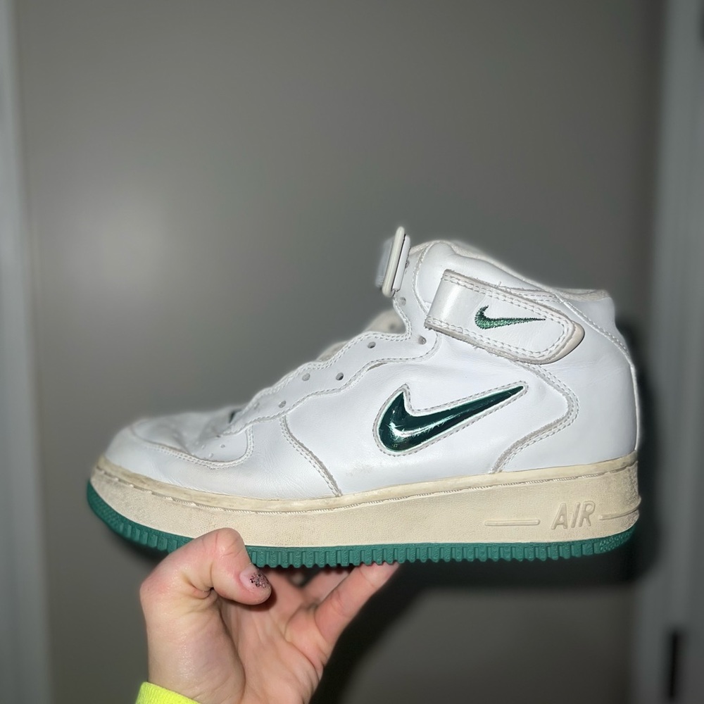 Metallic Nike Air Force 1s ones